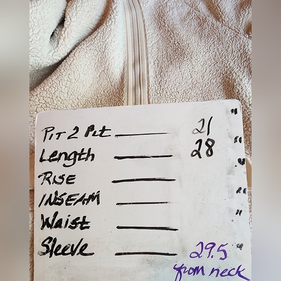 The North Face Jacket Campshire Hooded Fleece Sherpa Jacket Cream Small Petite - Picture 8 of 8